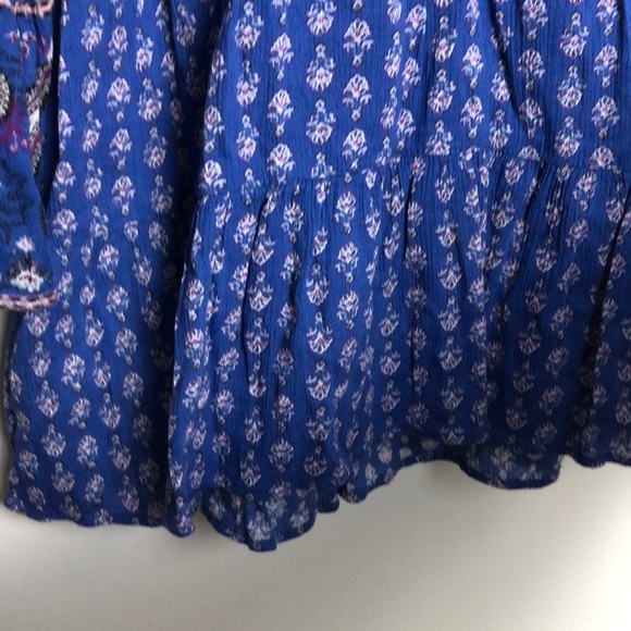 American Eagle Peplum Peasant Top Boho - Picture 4 of 7